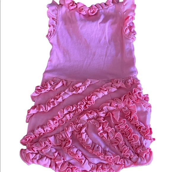 LEMON LOVES LAYETTE - BABY GIRL PINK RUFFLED ONSIE SIZE 3-6 MONTHS - Picture 4 of 5